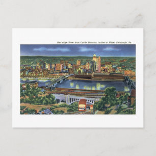 Cartão Postal Castle Shannon Incline, Pittsburgh, PA