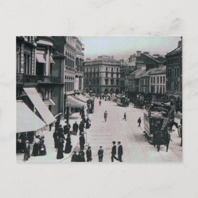 Cartão Postal Castle Square, Belfast, c.1902 (Frente)