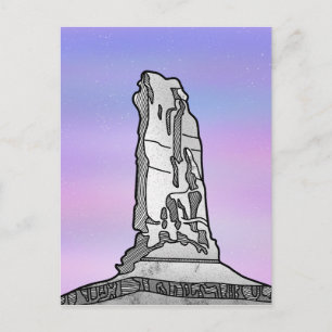 Cartão Postal Castle Tower Castleton Rock