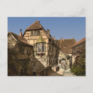 Cartão Postal Castle yard, Wartburg, Turíngia, Alemanha