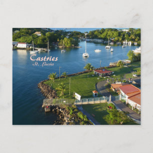 Cartão Postal Castries Santo Lucia Caribe Island