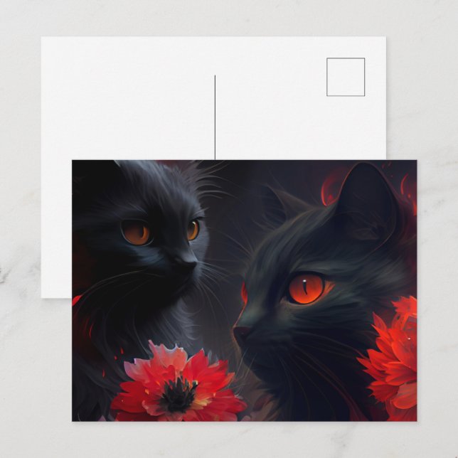 Cartão Postal Cat (Frente/Verso)