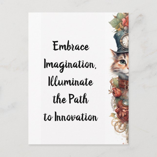 Cartão Postal Cat 7 Natal Gato de Natal (Frente)