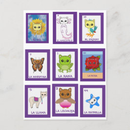 Cartão Postal Cat Art Lottería,