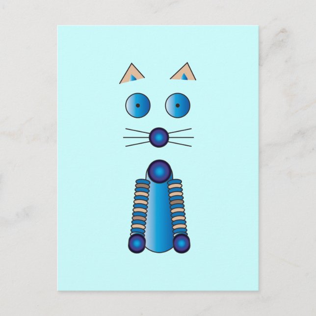 Cartão Postal CAT azul (Frente)