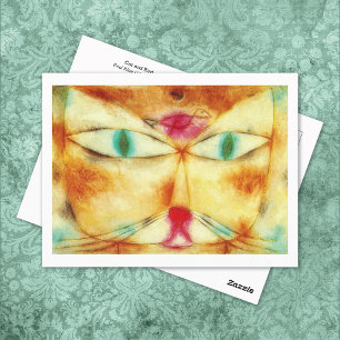 Cartão Postal Cat Bird Paul Klee