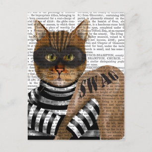 Cartão Postal Cat Burglar