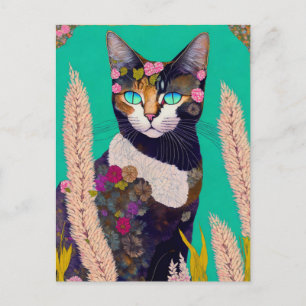 Cartão Postal Cat de Verão, Posto