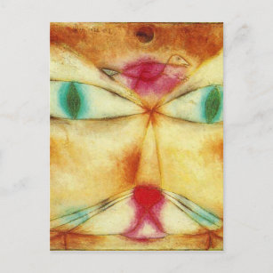 Cartão Postal Cat e Bird por Paul Klee