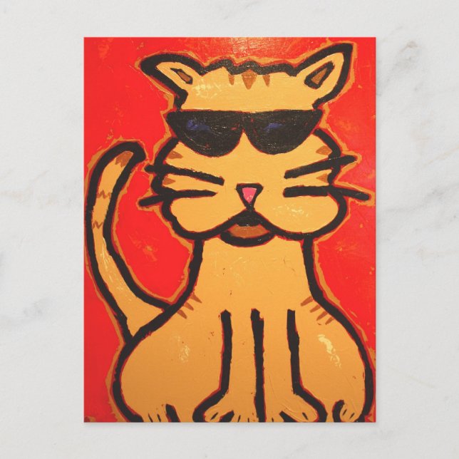 Cartão postal Cat legal (Frente)