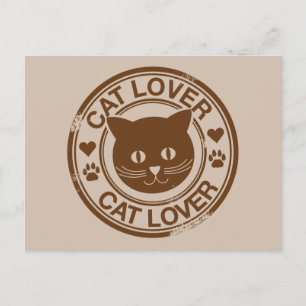 Cartão Postal Cat Lover