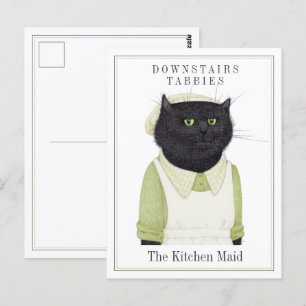 Cartão postal CAT MAID