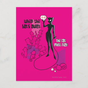 Cartão Postal Cat must play