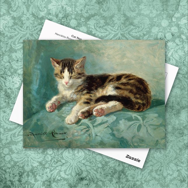 Cartão Postal Cat Nap Henriëtte Ronner-Knip (Criador carregado)