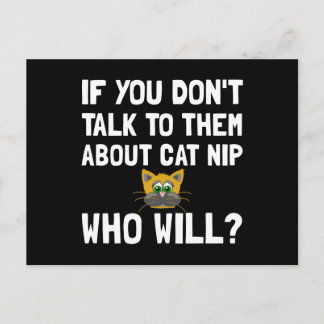 Cartão Postal Cat Nip