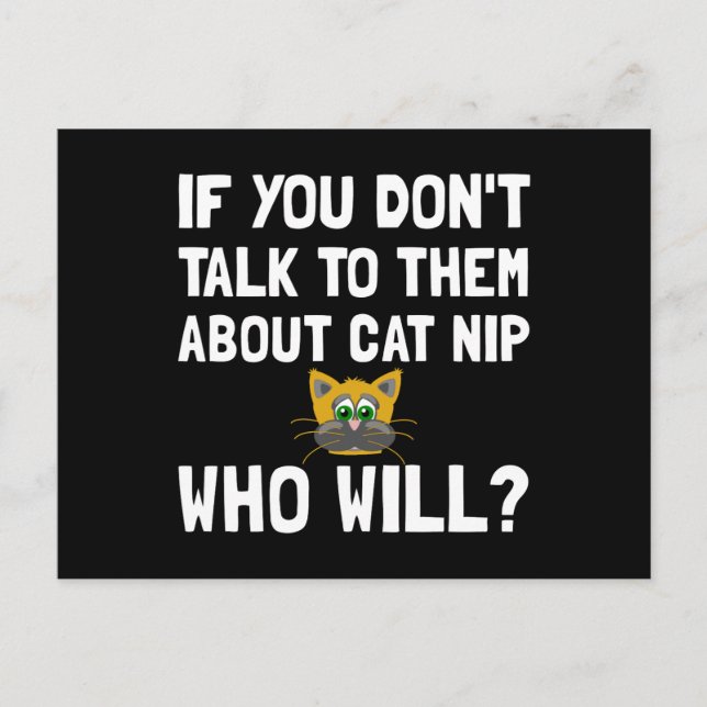 Cartão Postal Cat Nip (Frente)