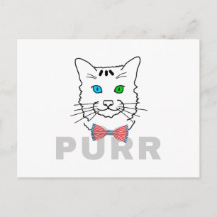 Cartão Postal Cat Purr