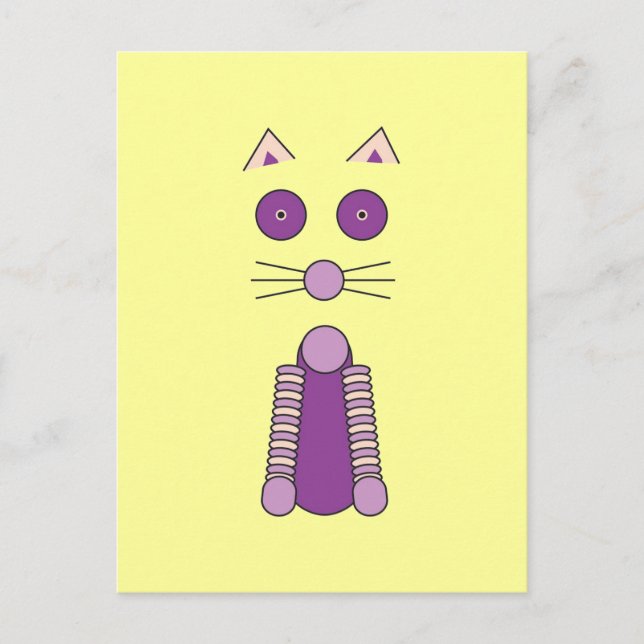 Cartão Postal CAT roxo (Frente)