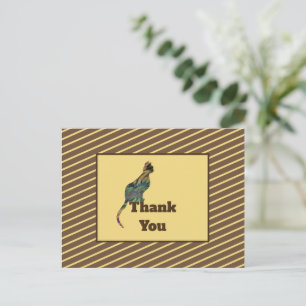 Cartão Postal Cat Sitter Apreciação Mosaico Kitten Obrigado