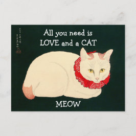 Cartão Postal Cat Tama