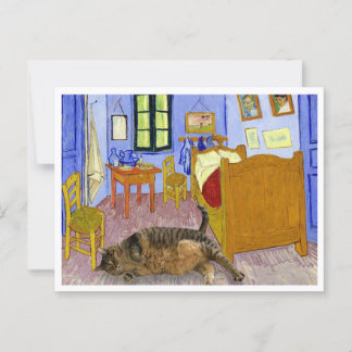 Cartão Postal Cat Van Gough