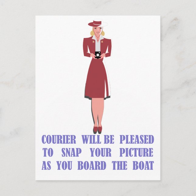Cartão Postal Catalina Courier (Frente)