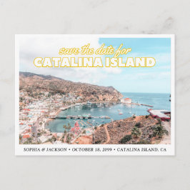 Cartão Postal Catalina Island Save the Date Wedding Postcard