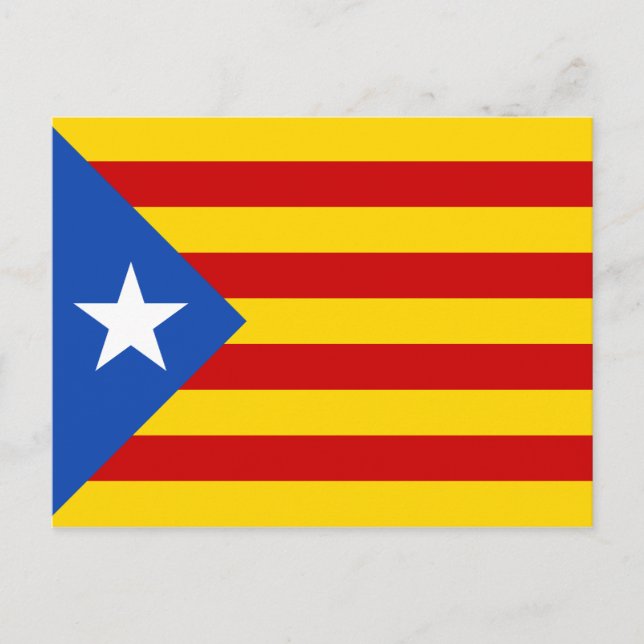 Cartão Postal Catalonia Estelada Flag (Frente)