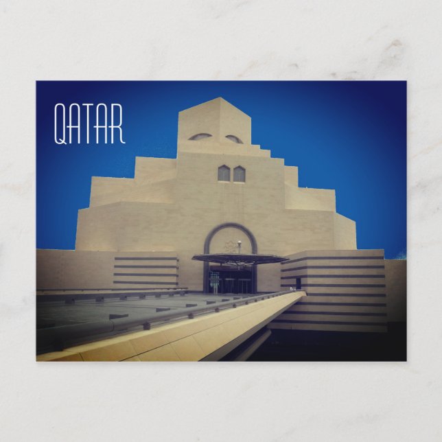 Cartão Postal Catar do museu de doha (Frente)