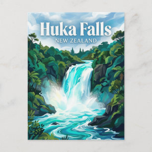 Cartão Postal Cataratas de Huka Nova Zelândia