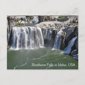 Cartão Postal Cataratas de Shoshone em Idaho EUA