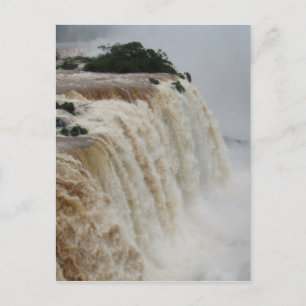 Cartão Postal cataratas do iguaçu cinza