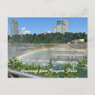 Cartão Postal Cataratas do Niágara NY Arco-íris