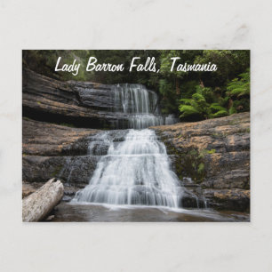 Cartão Postal Cataratas Lady Barron Falls Tasmânia Austrália