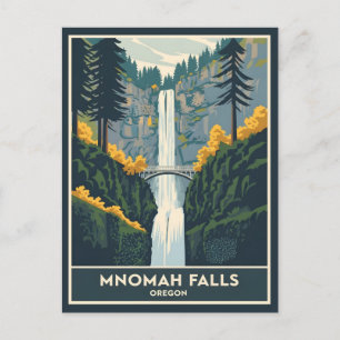 Cartão Postal Cataratas Multnomah Oregon
