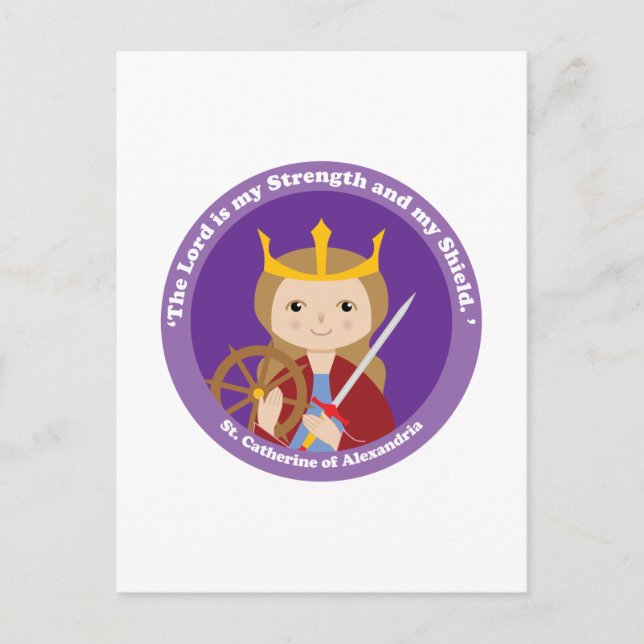 Cartão Postal Catarina de Alexandria (Frente)