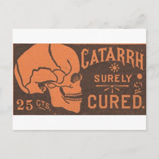 Cartão Postal Catarrh Skull