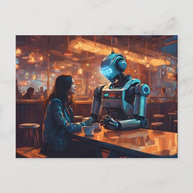 Cartão Postal Catching Up with an Old Friend (Frente)