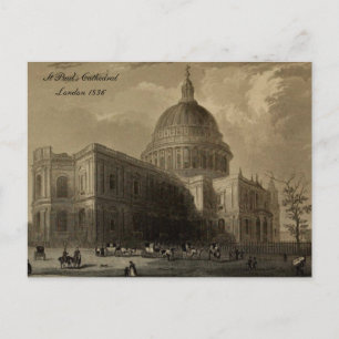 Cartão Postal Catedrais da Série da Inglaterra: Ruas. 1836 de Pa