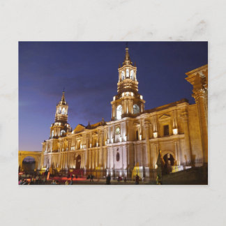 Cartão Postal Catedral Basílica de Arequipa, Peru