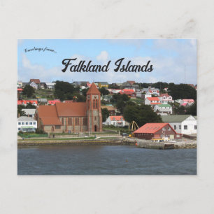 Cartão Postal Catedral Christ Church Stanley Ilhas Falkland