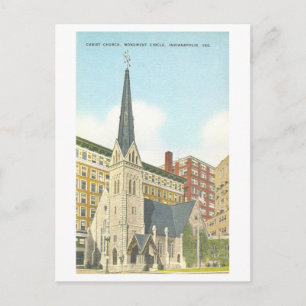 Cartão Postal Catedral Cristo de Vintage, Indianápolis