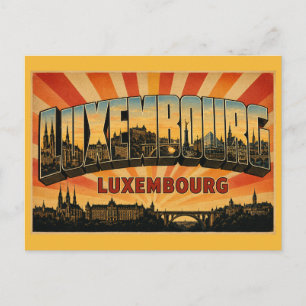 Cartão Postal Catedral da Cidade de Luxemburgo