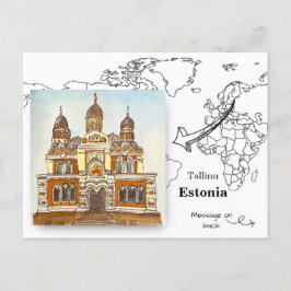 Cartão Postal Catedral de Alexandre Nevsky, Tallinn Estônia