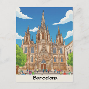 Cartão Postal Catedral de Barcelona