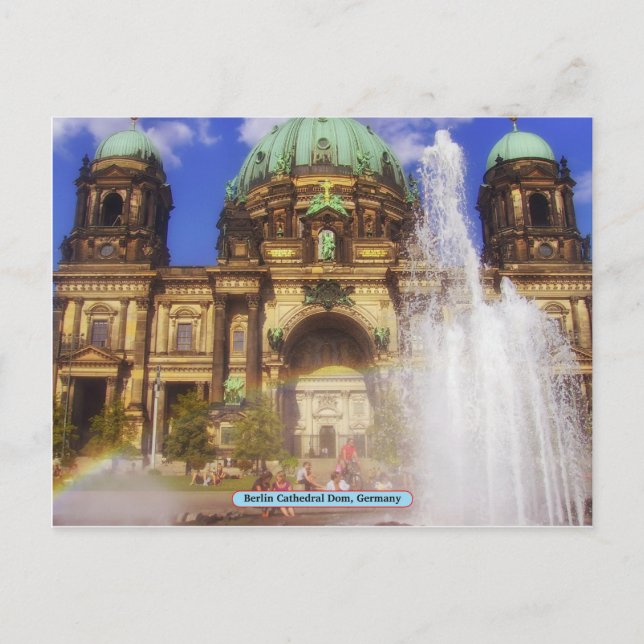 Cartão Postal Catedral de Berlim Dom, Alemanha (Frente)