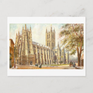 Cartão Postal Catedral de Canterbury Vintage