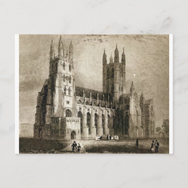Cartão Postal Catedral de Cantuária (Frente)