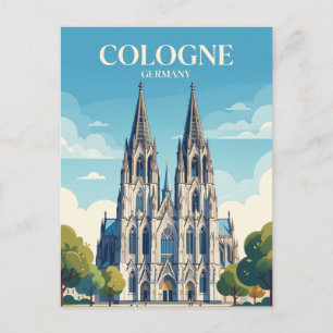 Cartão Postal Catedral de Colônia Alemanha