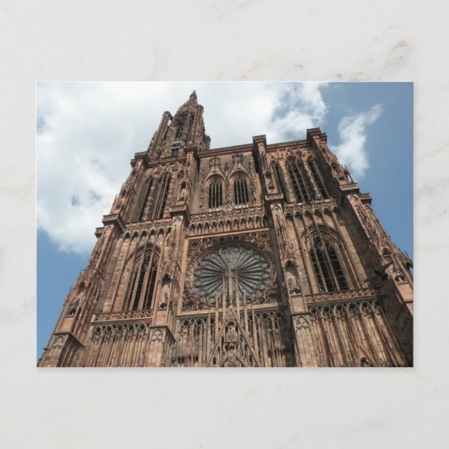 Cartão Postal Catedral de Estrasburgo (Frente)